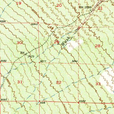 United States Geological Survey Mammoth, AZ (1948, 62500-Scale) digital map