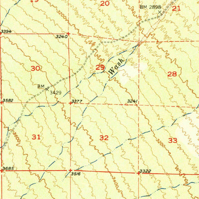 United States Geological Survey Mammoth, AZ (1951, 62500-Scale) digital map