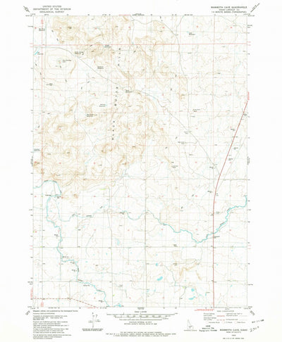 United States Geological Survey Mammoth Cave, ID (1979, 24000-Scale) digital map
