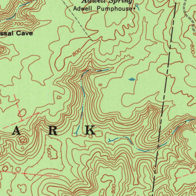 United States Geological Survey Mammoth Cave, KY (1965, 24000-Scale) digital map