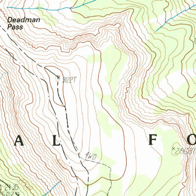 United States Geological Survey Mammoth Mountain, CA (1992, 24000-Scale) digital map