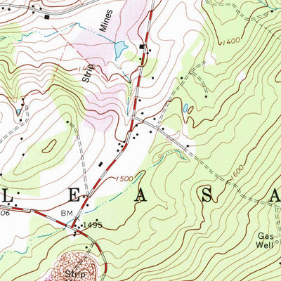 United States Geological Survey Mammoth, PA (1967, 24000-Scale) digital map
