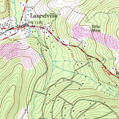 United States Geological Survey Mammoth, PA (1967, 24000-Scale) digital map