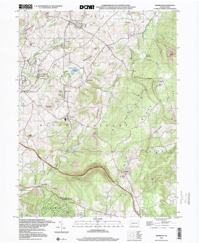 United States Geological Survey Mammoth, PA (1997, 24000-Scale) digital map