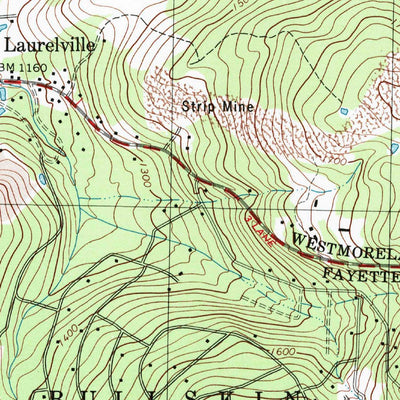 United States Geological Survey Mammoth, PA (1997, 24000-Scale) digital map