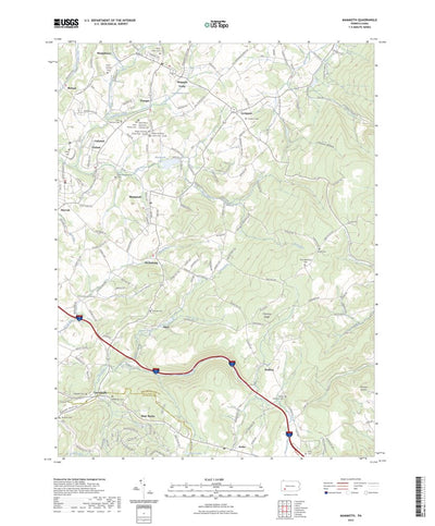 United States Geological Survey Mammoth, PA (2023, 24000-Scale) digital map