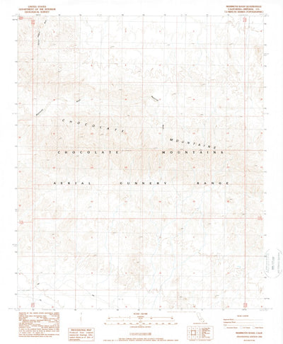 United States Geological Survey Mammoth Wash, CA (1988, 24000-Scale) digital map