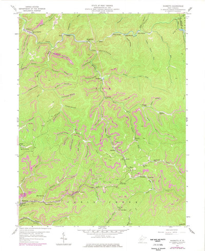 United States Geological Survey Mammoth, WV (1957, 24000-Scale) digital map