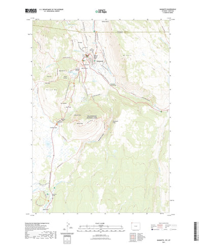United States Geological Survey Mammoth, WY (2021, 24000-Scale) digital map
