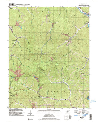 United States Geological Survey Man, WV (1996, 24000-Scale) digital map