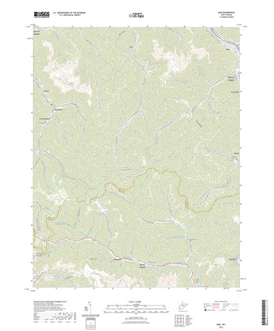 United States Geological Survey Man, WV (2023, 24000-Scale) digital map