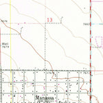 United States Geological Survey Manassa, CO (1967, 24000-Scale) digital map