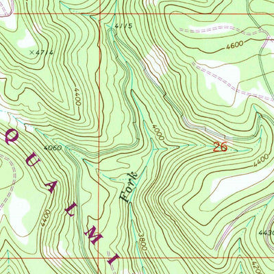 United States Geological Survey Manastash Lake, WA (1971, 24000-Scale) digital map