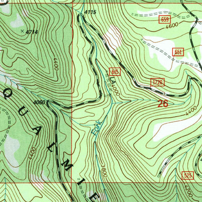 United States Geological Survey Manastash Lake, WA (1992, 24000-Scale) digital map