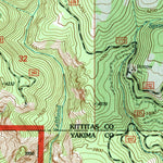 United States Geological Survey Manastash Lake, WA (1992, 24000-Scale) digital map