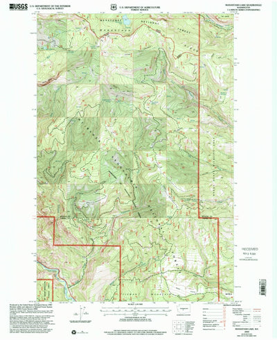 United States Geological Survey Manastash Lake, WA (2000, 24000-Scale) digital map
