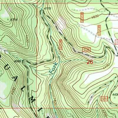 United States Geological Survey Manastash Lake, WA (2000, 24000-Scale) digital map