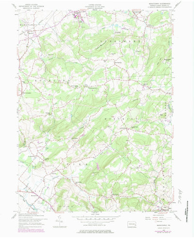 United States Geological Survey Manatawny, PA (1957, 24000-Scale) digital map