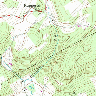 United States Geological Survey Manatawny, PA (1957, 24000-Scale) digital map