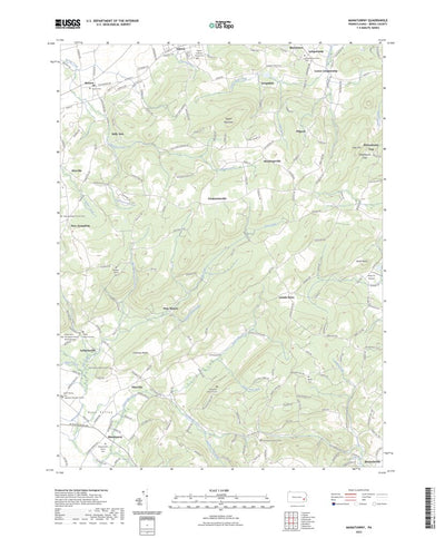 United States Geological Survey Manatawny, PA (2023, 24000-Scale) digital map