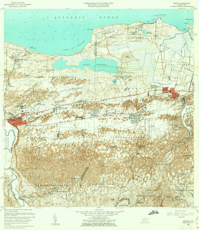 United States Geological Survey Manati, PR (1958, 20000-Scale) digital map
