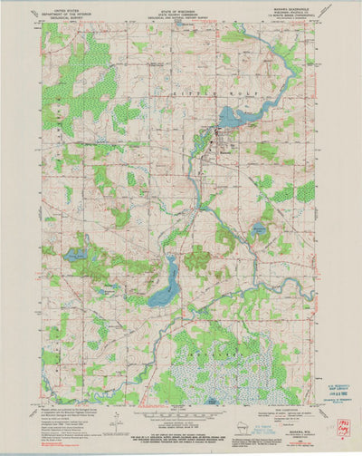 United States Geological Survey Manawa, WI (1969, 24000-Scale) digital map
