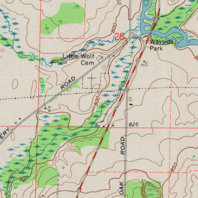 United States Geological Survey Manawa, WI (1969, 24000-Scale) digital map