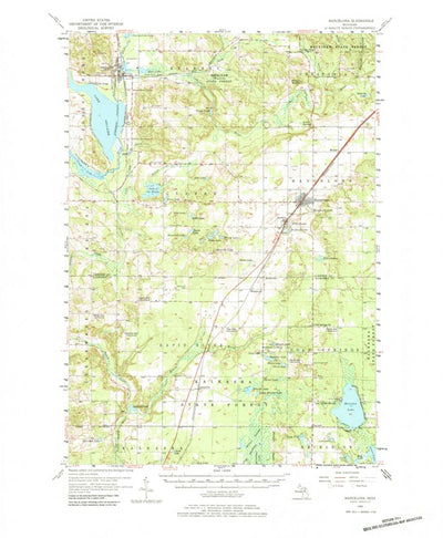United States Geological Survey Mancelona, MI (1956, 62500-Scale) digital map