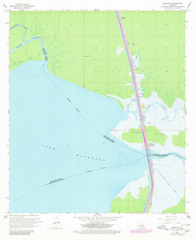 United States Geological Survey Manchac, LA (1968, 24000-Scale) digital map