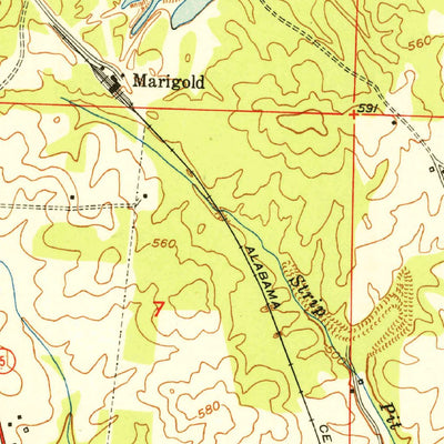 United States Geological Survey Manchester, AL (1950, 24000-Scale) digital map