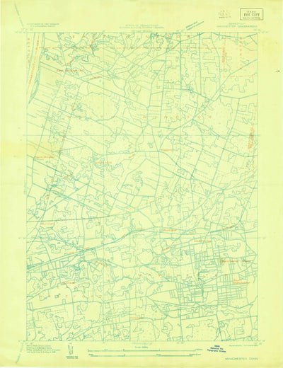 United States Geological Survey Manchester, CT (1928, 24000-Scale) digital map