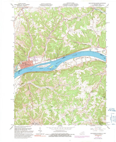 United States Geological Survey Manchester Islands, KY-OH (1961, 24000-Scale) digital map