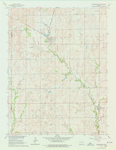 United States Geological Survey Manchester, KS (1965, 24000-Scale) digital map