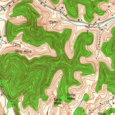 United States Geological Survey Manchester, KY (1952, 24000-Scale) digital map