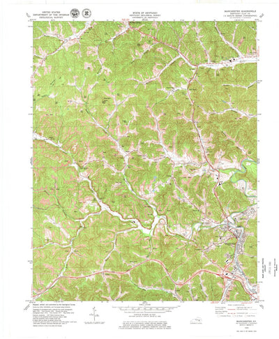 United States Geological Survey Manchester, KY (1979, 24000-Scale) digital map
