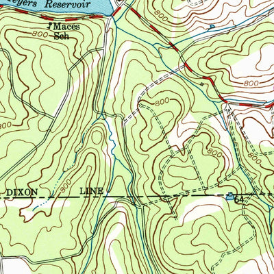 United States Geological Survey Manchester, MD-PA (1953, 24000-Scale) digital map
