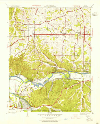 United States Geological Survey Manchester, MO (1945, 24000-Scale) digital map