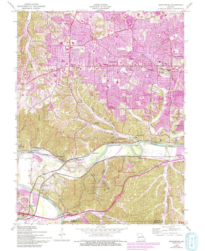 United States Geological Survey Manchester, MO (1954, 24000-Scale) digital map