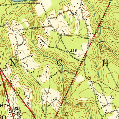 United States Geological Survey Manchester, NC (1950, 24000-Scale) digital map