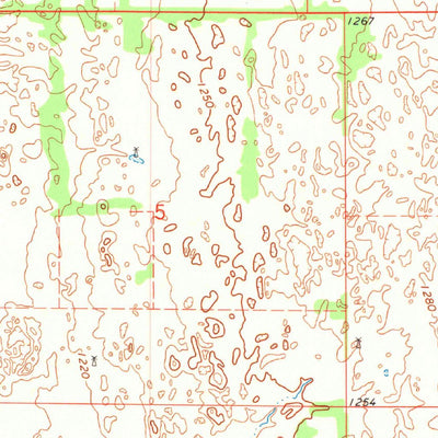 United States Geological Survey Manchester NW, OK-KS (1969, 24000-Scale) digital map
