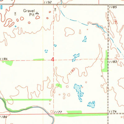 United States Geological Survey Manchester, OK-KS (1969, 24000-Scale) digital map