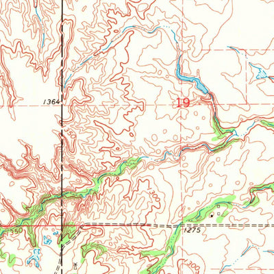 United States Geological Survey Manchester, OK-KS (1969, 24000-Scale) digital map