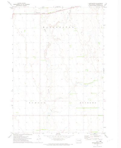 United States Geological Survey Manchester, SD (1971, 24000-Scale) digital map