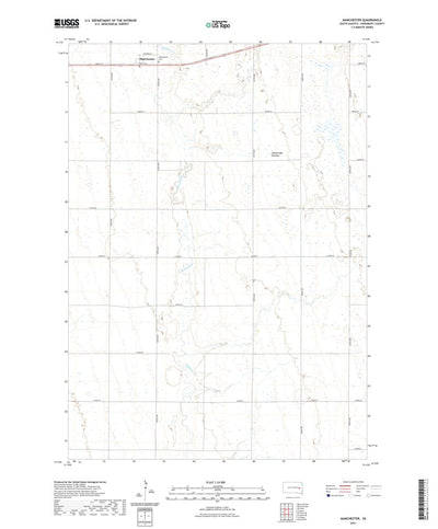 United States Geological Survey Manchester, SD (2021, 24000-Scale) digital map