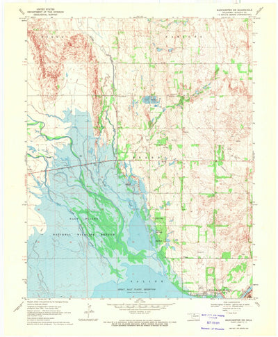 United States Geological Survey Manchester SW, OK (1969, 24000-Scale) digital map