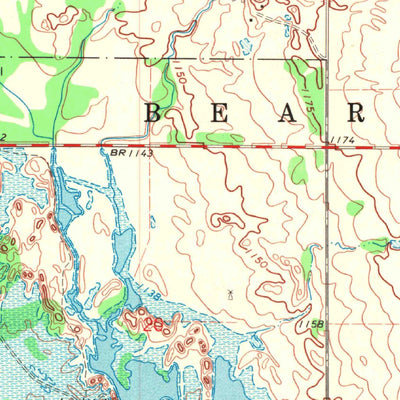 United States Geological Survey Manchester SW, OK (1969, 24000-Scale) digital map