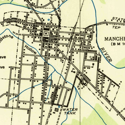 United States Geological Survey Manchester, TN (1936, 24000-Scale) digital map