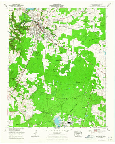 United States Geological Survey Manchester, TN (1963, 24000-Scale) digital map