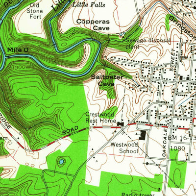 United States Geological Survey Manchester, TN (1963, 24000-Scale) digital map