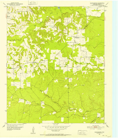 United States Geological Survey Manchester, TX (1951, 24000-Scale) digital map